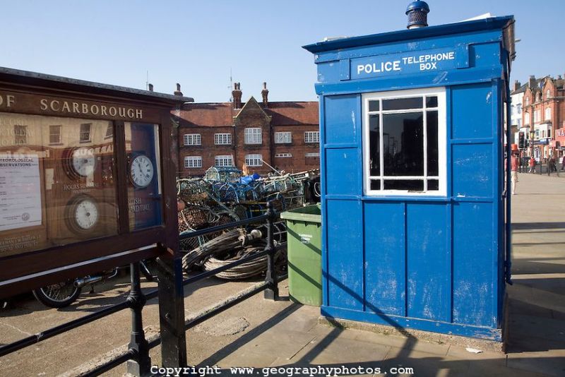 Police Box at Scarborough harbour